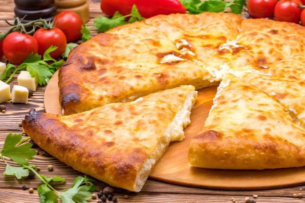 Пирог с сыром и зеленью