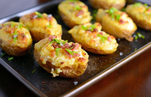 Картофель с ветчиной и сыром