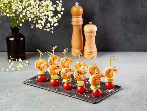 Канапе креветка авокадо черри - 10 шт.