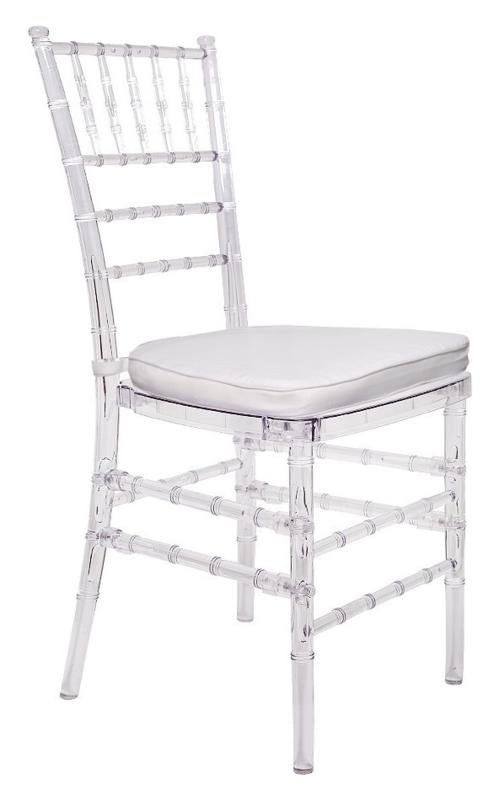 Стул "КЬЯВАРИ" прозрачный + подушка белая Стул "КЬЯВАРИ" прозрачный + подушка белая