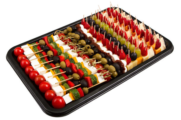 Глянцевые черные подносы