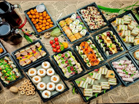 Фуршет оригинальный с горячими закусками на 30 персон в Москве