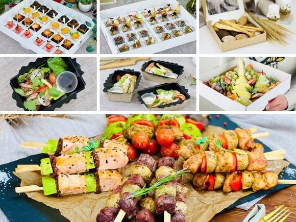 Бизнес-фуршет с горячими закусками на 15 персон в Москве