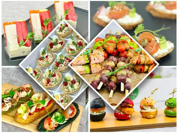 Популярный сет закусок с бургерами и шашлычками на 30 персон в Москве