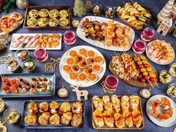 Заказать Фуршетный сет новогодний с горячими закусками на 10-15 персон в Москве