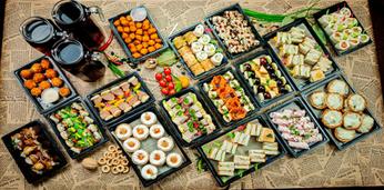 Фуршет оригинальный с горячими закусками на 25-30 персон