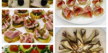 Сытный фуршет с горячими закусками на 20-25 персон