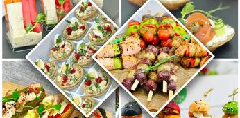 Популярный сет закусок с бургерами и шашлычками на 30 персон