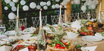 Банкет с обслуживанием на 70 персон