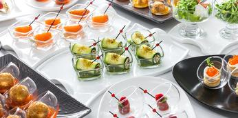 Доставка блюд и напитков на 60 персон