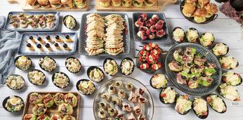 Фуршетный сет на 13 персон с бургерами