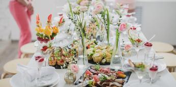 Банкет с welcome-зоной на 55-65 персон