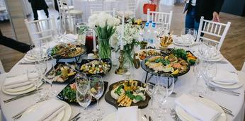 Классический свадебный банкет с посудой и обслуживанием на 35-40 персон