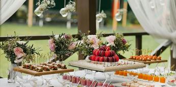 Свадебный фуршет "Стандарт" с горячими закусками на 23-27 персон