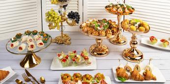 Легкое фуршетное меню c горячими закусками стандарт на 30-35 персон