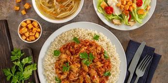 Бизнес-ланч сытный на 50 персон