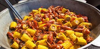 Фуршет на 100 персон с станцией анимации вареные раки