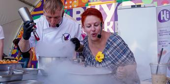 Станция анимации мильфей из фуа-гра с яблокомна 80 персон