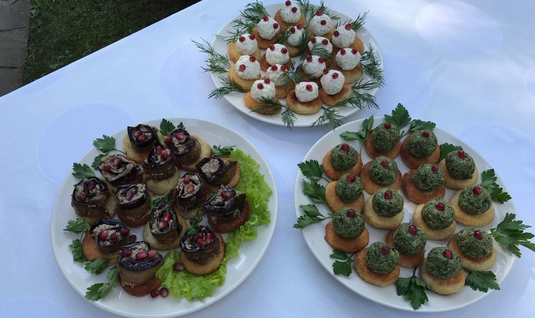 Свадебный банкет на 100 человек. CanaPépe catering