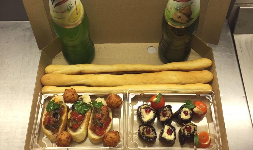 Доставка осуществляется в данном формате CanaPépe catering